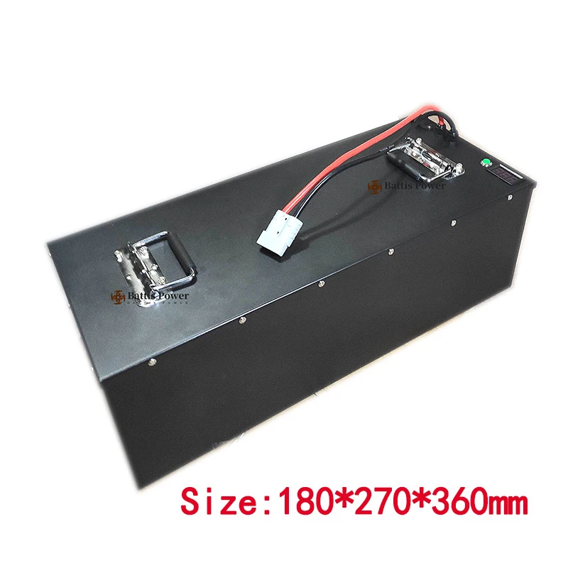 lithium 96v 50Ah Lifepo4 battery pack BMS 32S 102V for AGV inverter vehicle scooter Motorcycle 8000W Forklift + 5A charger