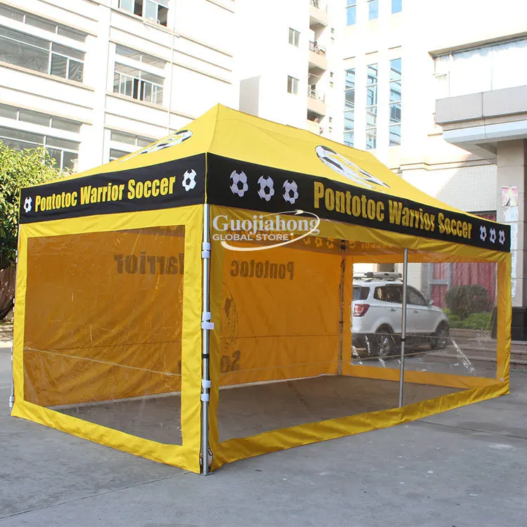 Hergestellt in China, hochwertiges 4 x 4 m großes Pop-up-Messe-Zelt, Pavillon-Überdachungszelt