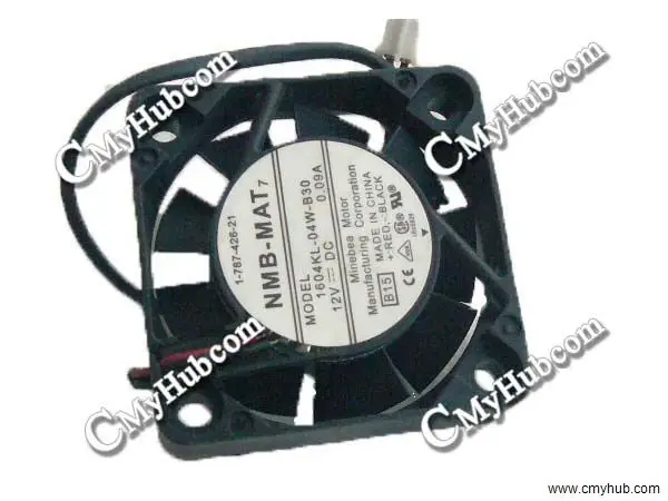 For NMB 1604KL 04W B30 DC12V 0.09A 4010 40mm 4CM 40x40x10mm 2Pin 2Wire Cooling Fan 1604KL-04W-B30