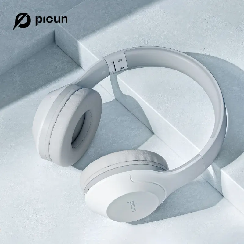 Picun B-01S Foldable Stereo Headphones Super Bass Noise Canceling Microphone PC Adult Kids 3 Color Wireless Bluetooth Headset