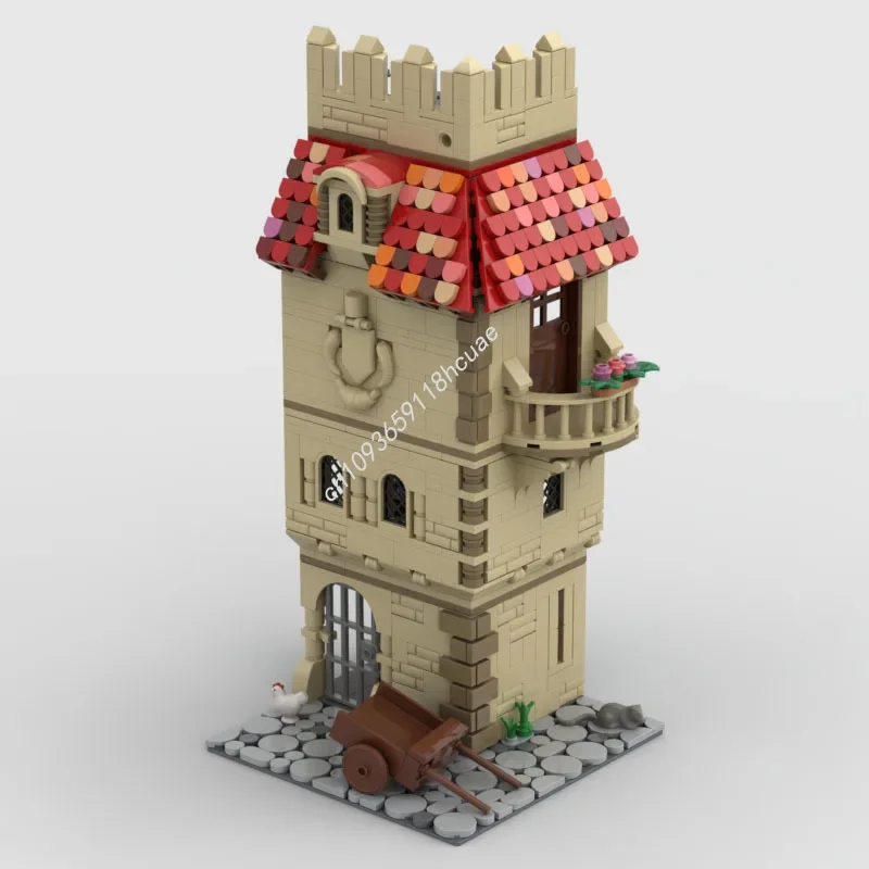 

990pcs MOC Medieval Street Corner Building Blocks Brick Christmas toy Gift Children Kids Birthday
