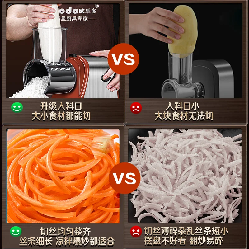 German electric vegetable cutter potato shredding and slicing artifact commercial multi-functional canteen automatic shredder