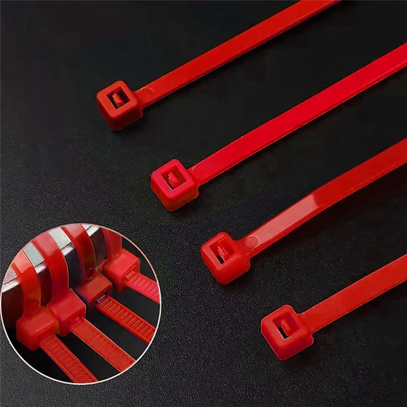 ABJO-100Pcs البلاستيك النايلون كابلات البريدي العلاقات متعددة الأغراض الذاتي قفل الحبل كابل العلاقات حزام الربط حلقة قابلة لإعادة الاستخدام سلك التفاف