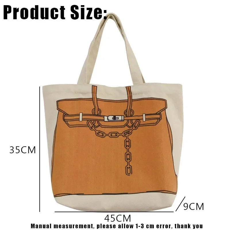 Original Design Fashion Printing Large Capacity Handbag Classic Style Ladies Shopping Bag Casual Simple Women's Tote