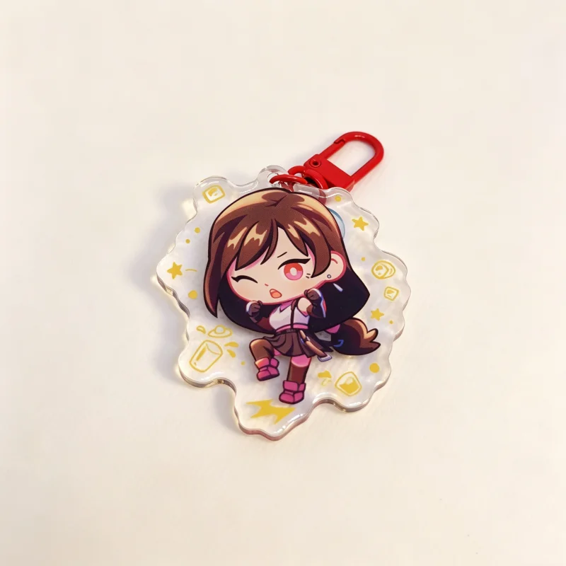 Acrylic Keychain Cloud Strife Sephiroth Aerith Tifa Zack Fair Anime Game Character Pendant Key Ring Gift