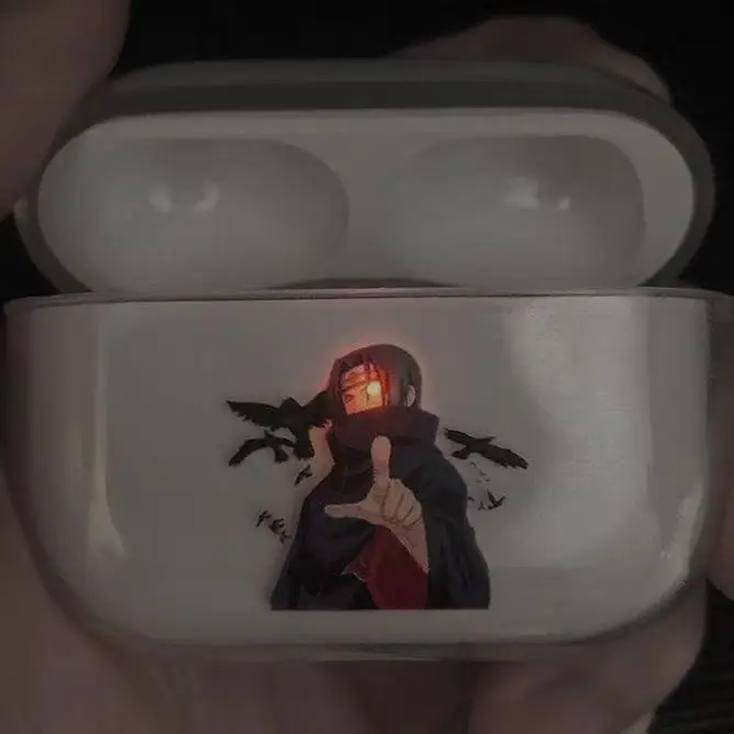 Naruto Uchiha Itachi Glow Eyes Earphone Phone Case for Apple AirPods 1 2 Pro 3 4 Pro2 2nd Bluetooth headset headphone Soft Cover view 4
