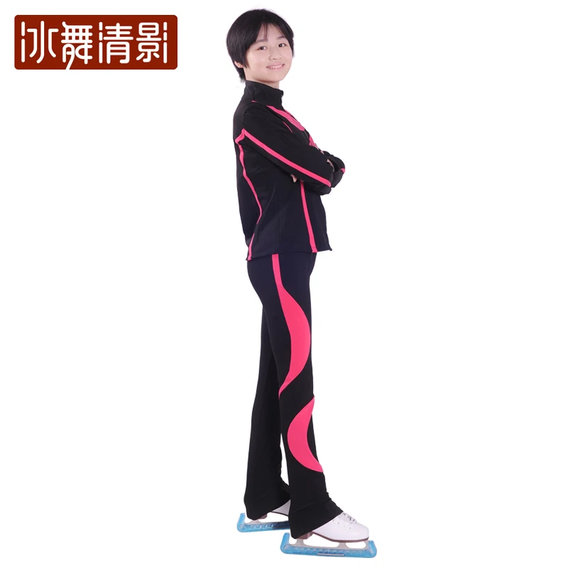 Figure skating suit, jacket, ice skating pants with fleece ice skating pants, ice skating set