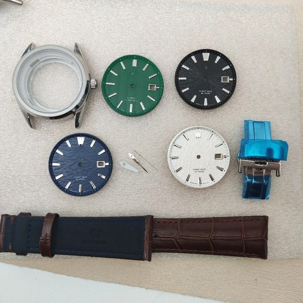 

Корпус для часов из березового дерева 39,5 мм, стальной корпус NH35, кожаный ремешок для циферблата 33,5 мм, набор стрелок для дайверских часов, высококачественный циферблат