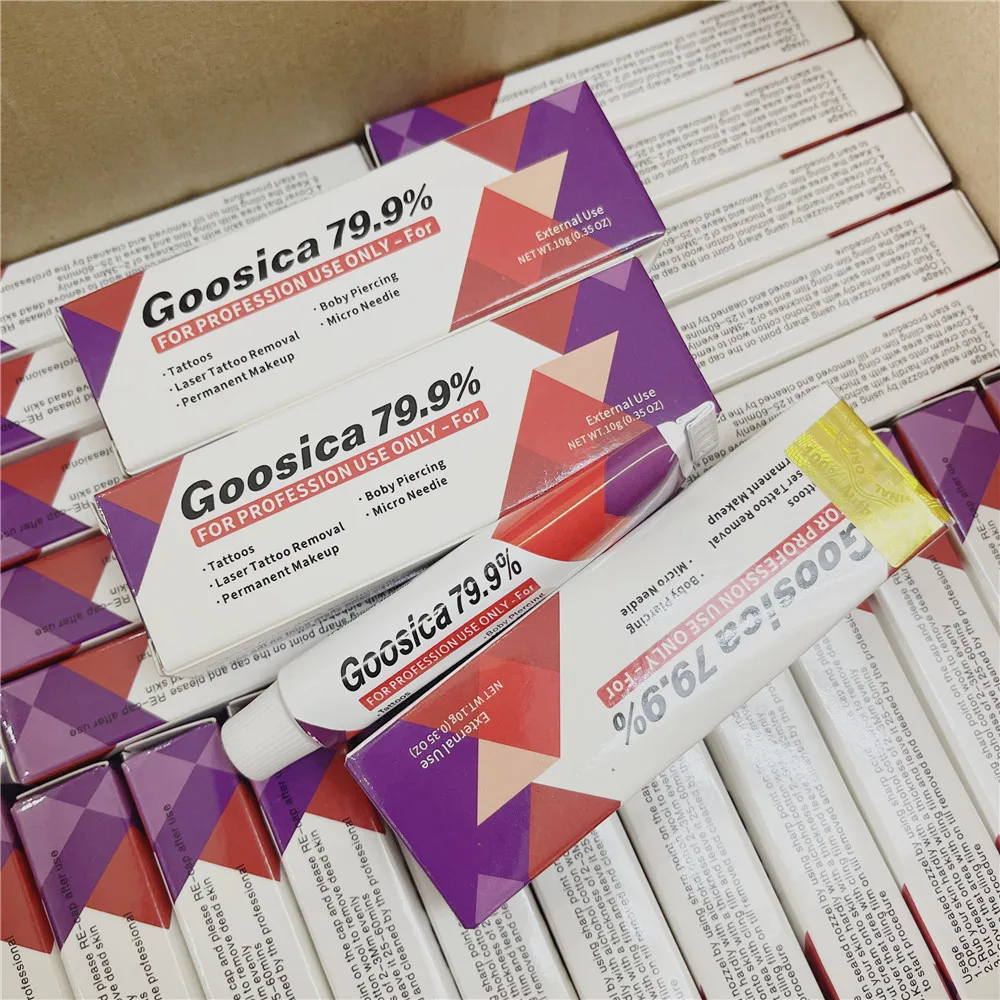 79.9% Goosica Tattoo Care Cream Before Permanent Makeup Microblading Eyebrow Lips Body Skin Supplier 10g