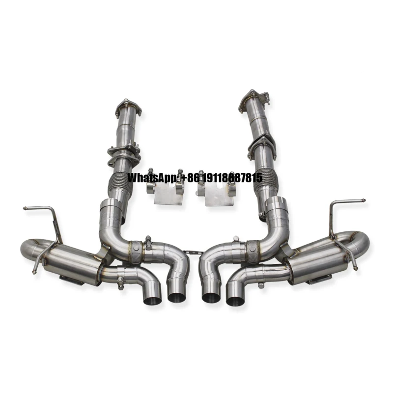 

Auto Catback Exhaust for Chevrolet CORVETTE C8 Z06 2019-2023 OEM Stainless Steel 3 Inch Exhaust Pipe Muffler Straight Downpipe