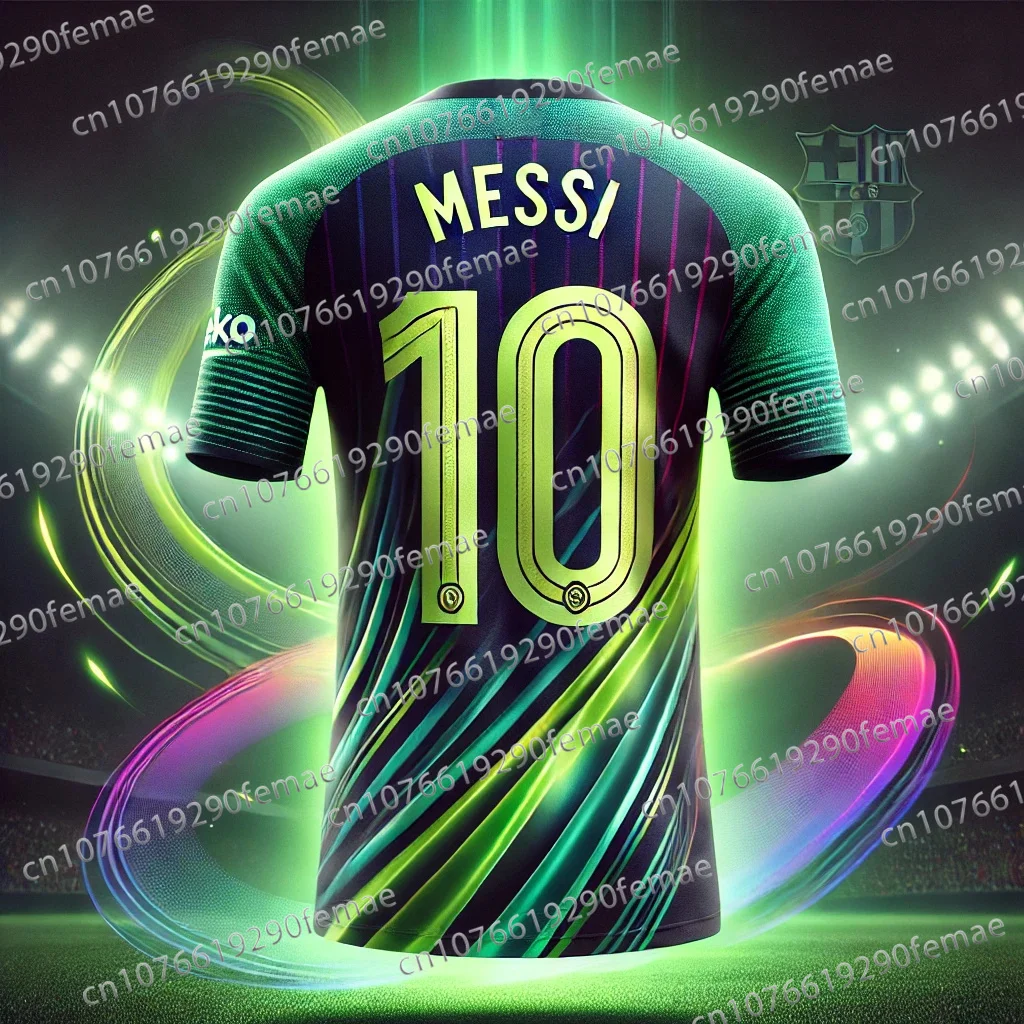 Hot Selling Messi No.10 Men's Sports Football Shirt T-shirt, Breathable And Quick Drying Jersey For Daily Matches And Training