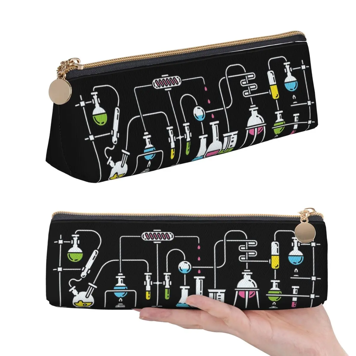 Chemistry Lab Biology Science Teacher Student Gift Pencil Case Students Pen Box Pencil Bag Stationery Supplies Pen Holder Bag