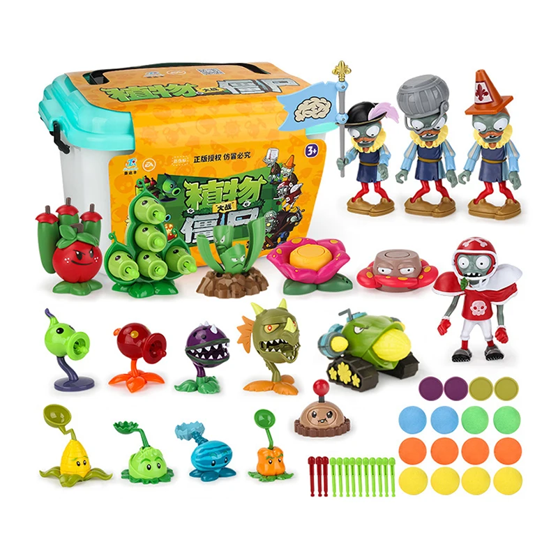 

Genuine PLANTS VS ZOMBIES 2 PVZ Toys New Role Full Set Box-packed Gift For Boys Children's Dolls Action Figure Model Present Map