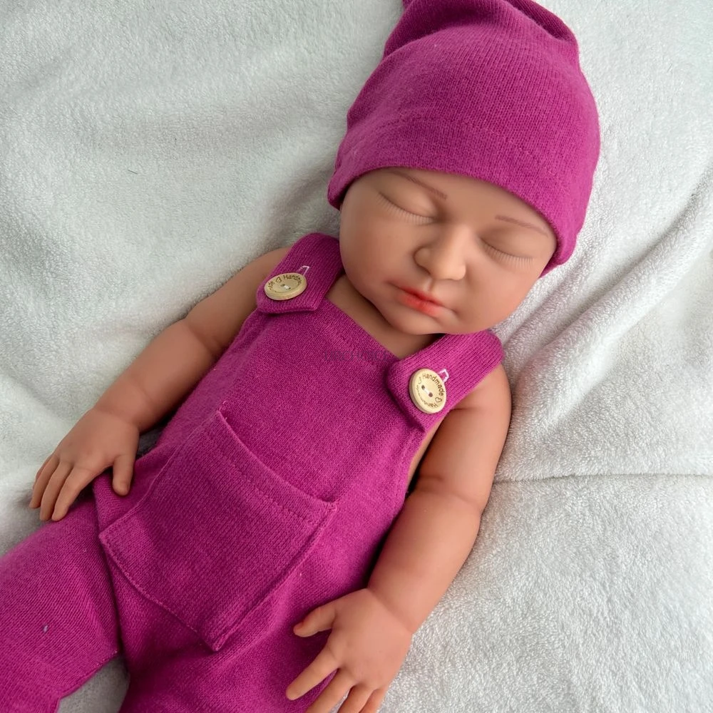 

Chubby 22Inch Reborn Baby Girl Professional Full Soft Silicone Newborn Doll Realistic Visible Veins Washable Artist's Doll