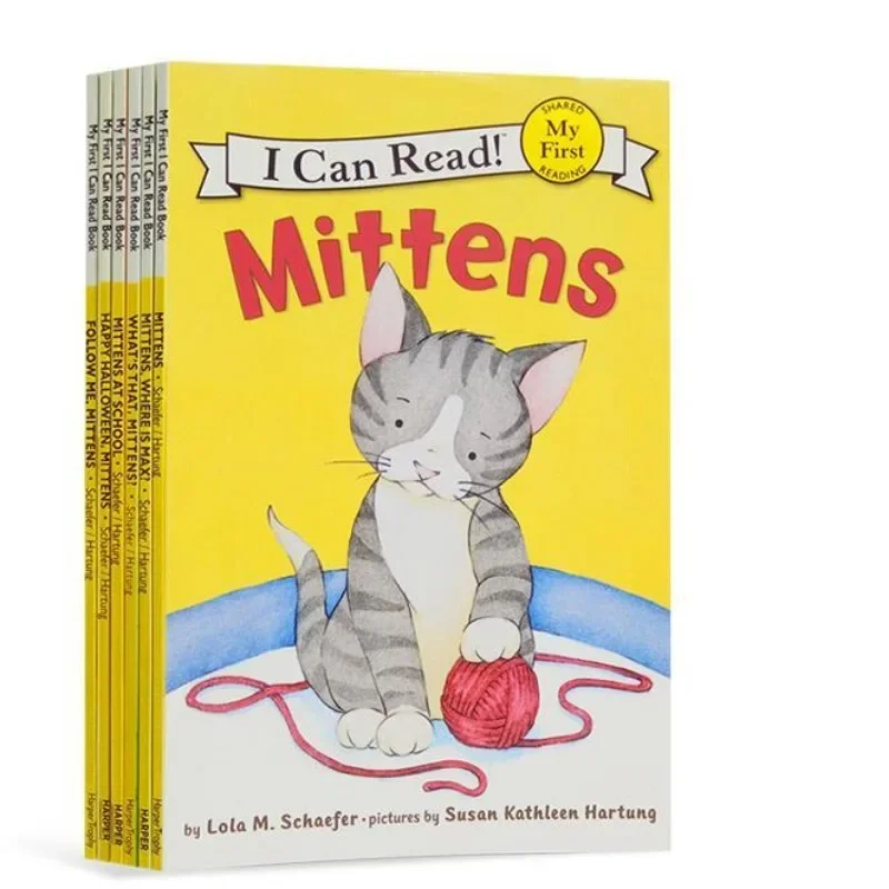 6 Books/set I Can Read The Original English Picture Story Book Mittens Books for Kids in English