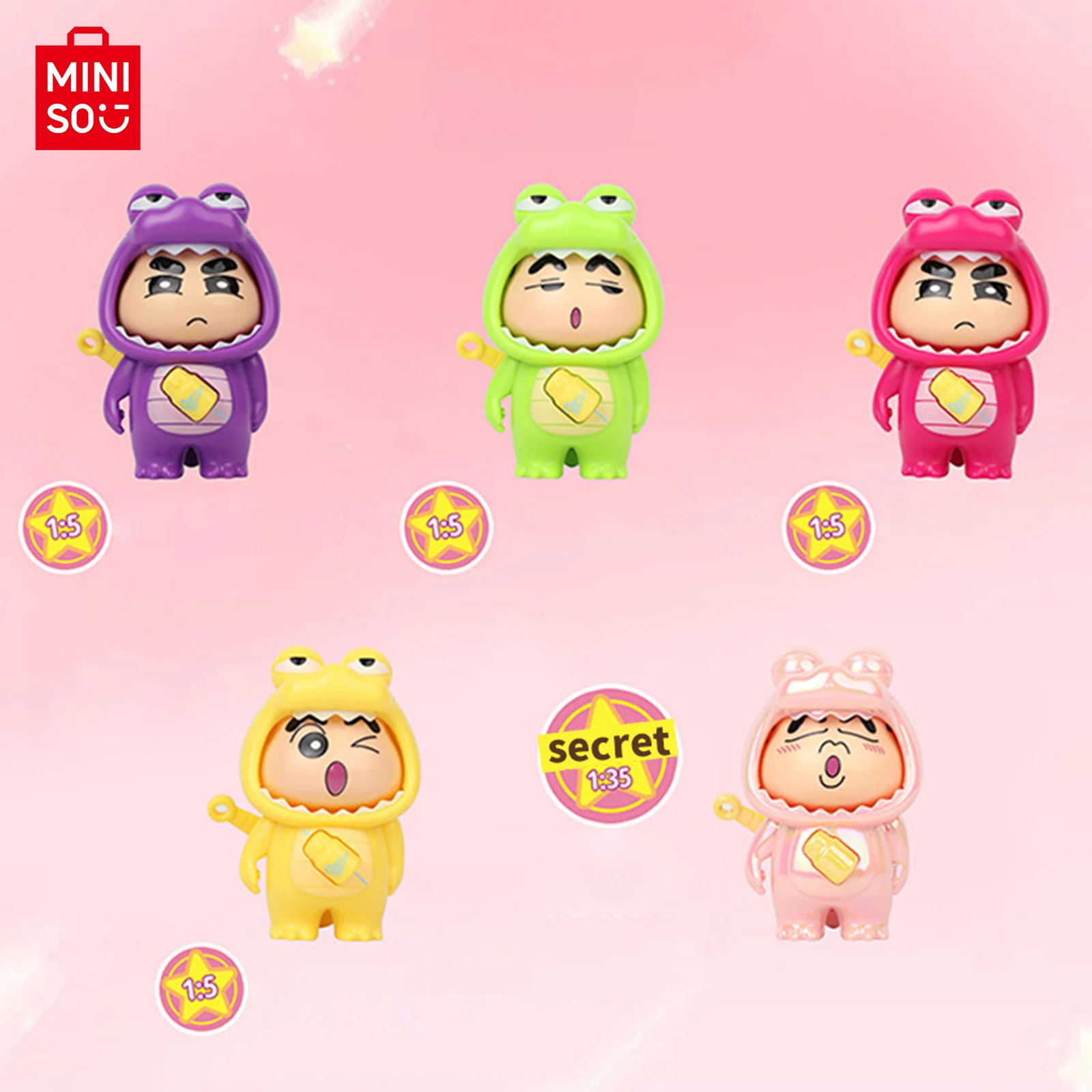 

Коллекционная фигурка-сюрприз Crayon Shin: серия с меняющимися лицами, милая аниме-фигурка для рабочего стола, игрушка-подарок