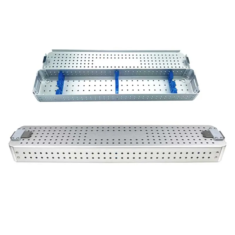 Aluminum Alloy Surgical Instrument Sterilizing Box for Cosmetic Instruments and Tools Medical Sterilizing Box