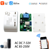 1CH Tuya Switch WIFI Smart Relay Module RF Receiver Home Automation Light Motor Remote Control Garage Door Opener Timer Alexa