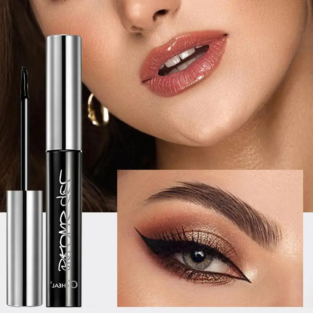 Peel Off Eyebrow Gel Tattoo Tint กึ่งถาวร Eyebrow Gel กันน้ํายาวนานสีดําสีน้ําตาล 3D มาสคาร่าเซรั่ม