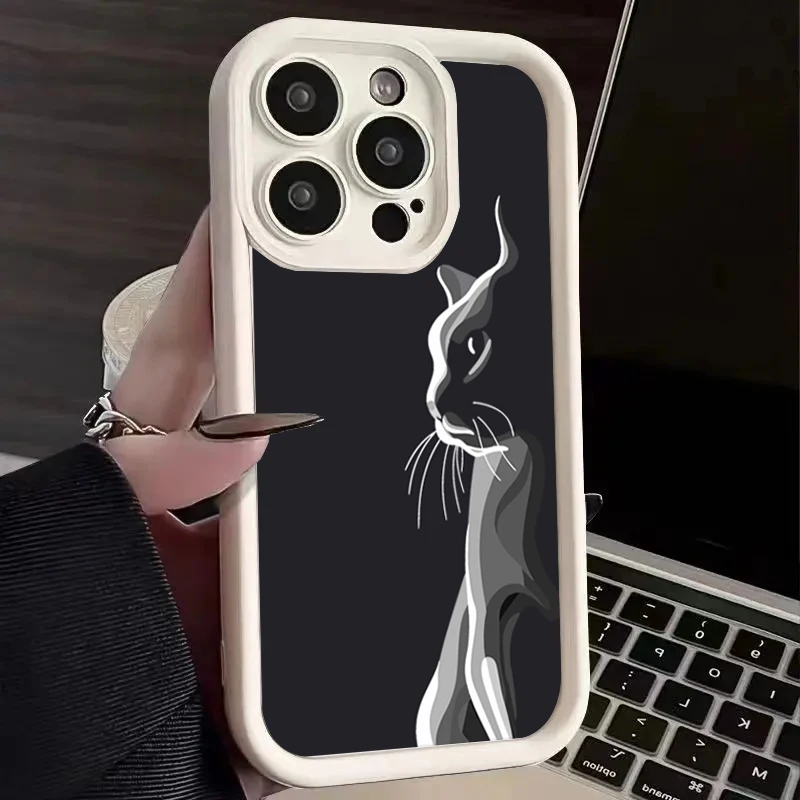 

For Xiaomi Mi 11 Lite 5G 4G 14 13T 13 12T 12X 12 Poco M6 X6 X5 F6 F5 Pro Cats Oil Painting Soft Silicone Shockproof Case Cover