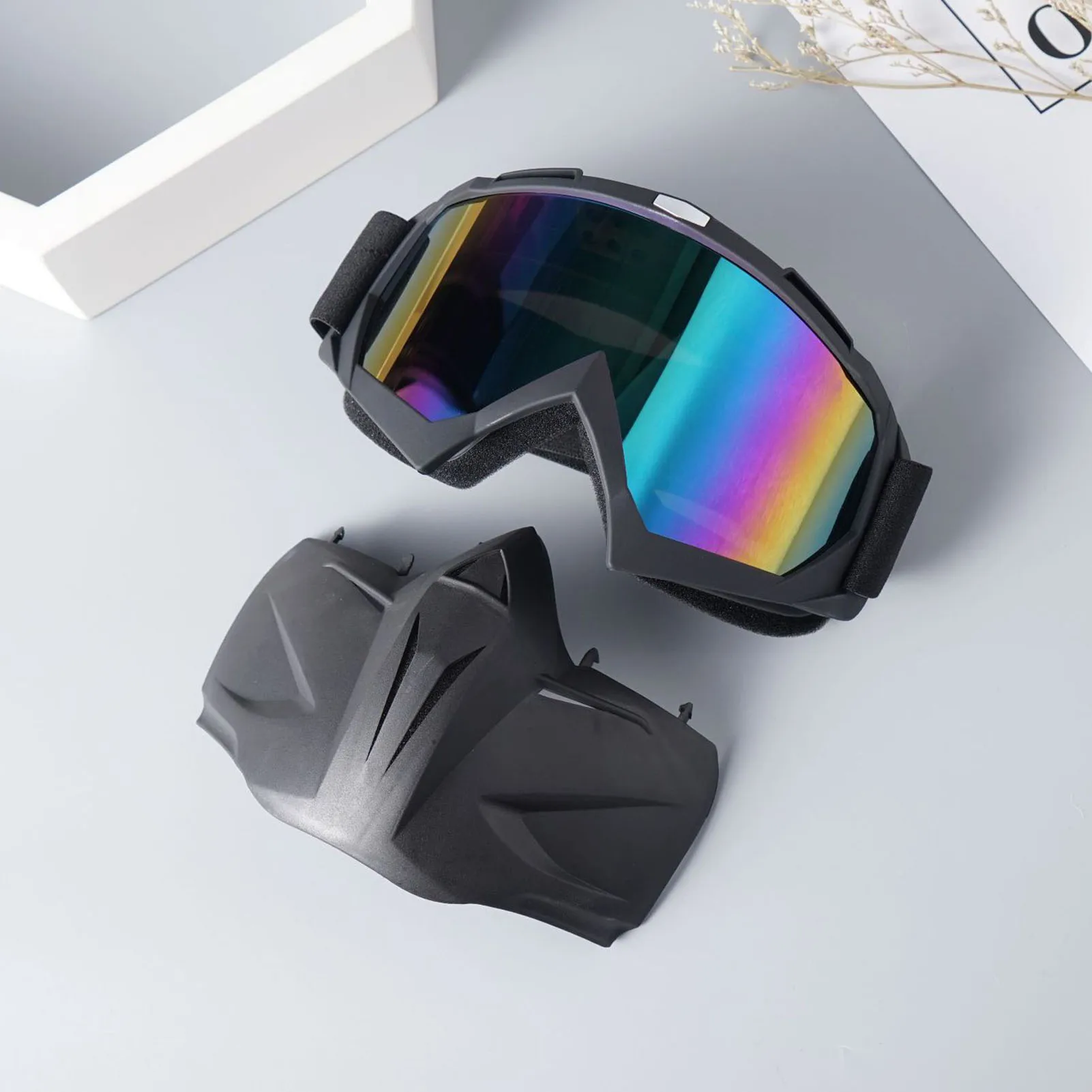 

Outdoor Sport Windproof Mask Goggle HD Cycling Glasses Snowboard Eyewear Riding Motocross Summer UV Protection Sunglasses