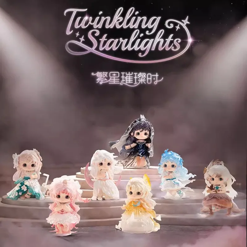 

Аутентичная гречневая звезда, сверкающая серия, слепая коробка, кукла ручной работы для девочек, милый орнамент, модная игрушка