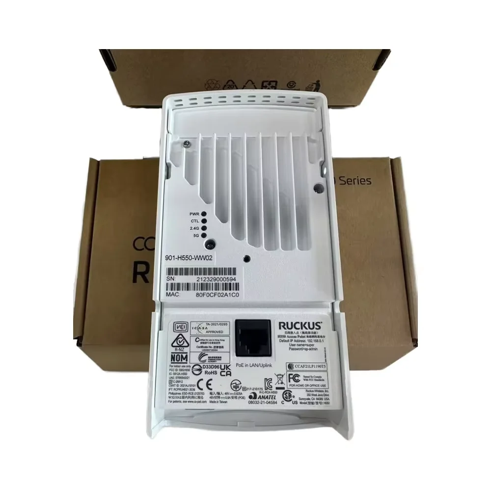 

New Ruckus R350 Indoor Wireless Access Point 901-H550-WW02 ZoneFlex WiFi 6