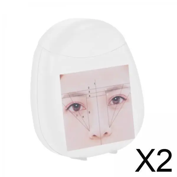 

2xPre Inked Eyebrow Mapping String 10M Position Brow Mapping for Brow Coloring White Ink