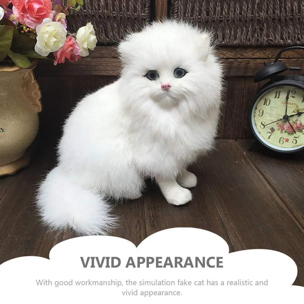 Simulation Cat Home Decor Realistic Fake Cat Scare Mouse Window Photography Decoration Simulation Animal Figurines