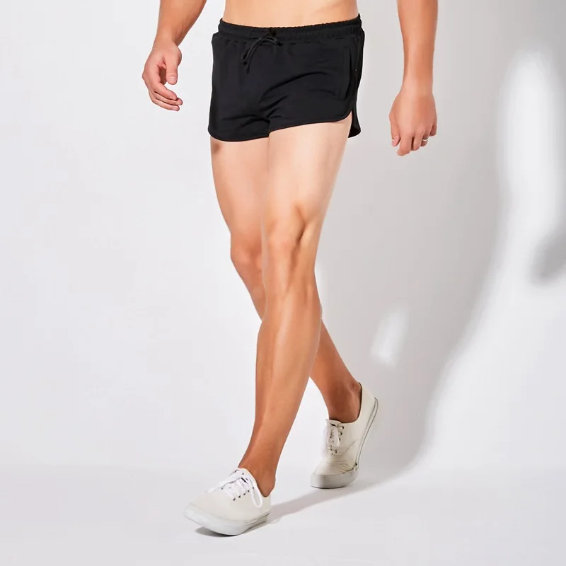 Heavywood Katoenen Zomershorts Heren Fitness Squat Hurdle Broek Marathon Hardlopen Sport