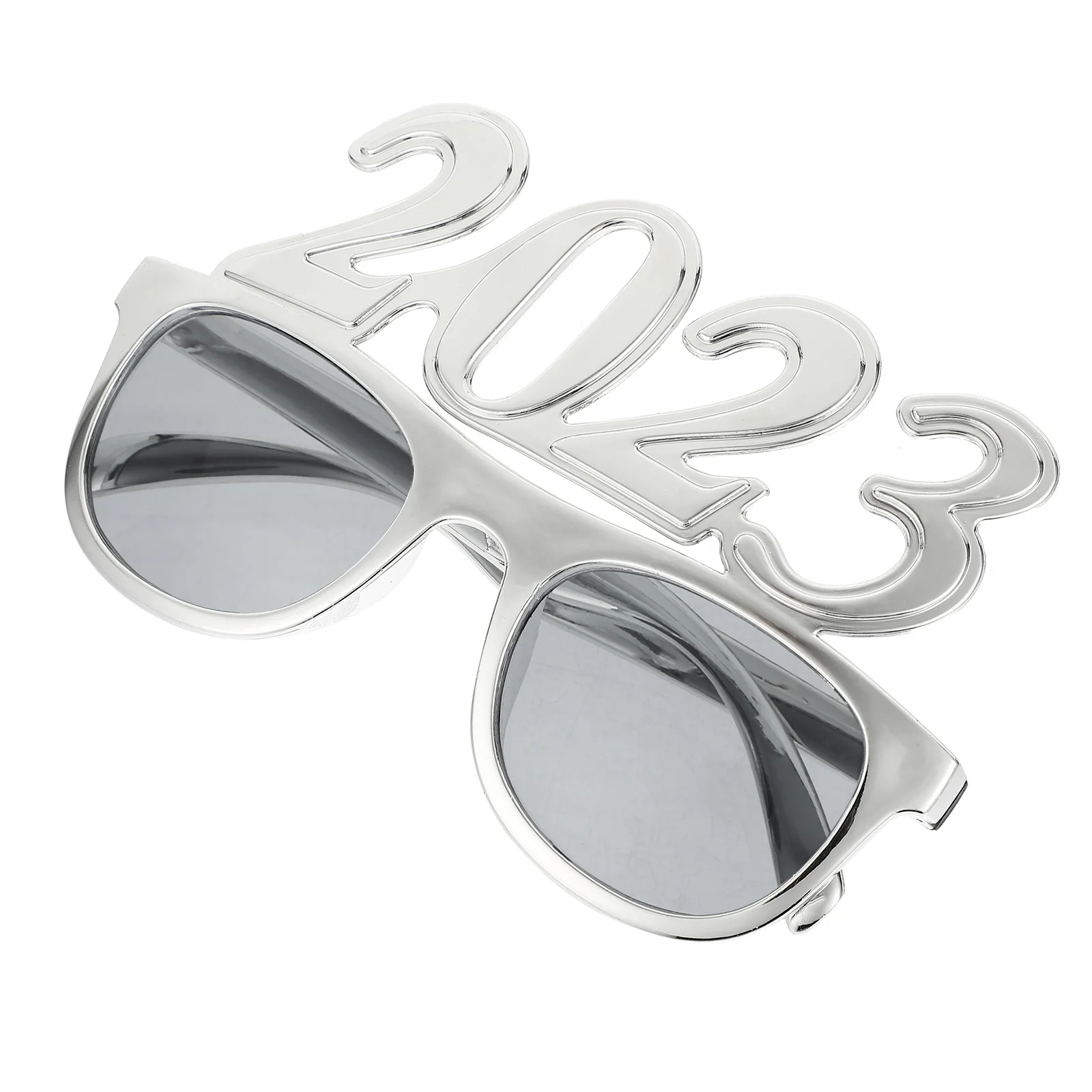 

1 Pair New Year Party Glasses 2023 Red Number Eyeglasses Photo Props For Graduation Celebration Cosplay Plastic Decorative