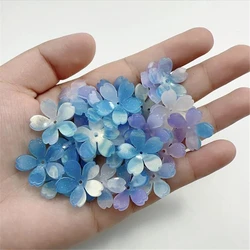 10Pcs/Lot New Creative Torus 23MM Acetic Acid Flower Beads Charm Connectors Diy Hair Jewelry Making Resin Accessories