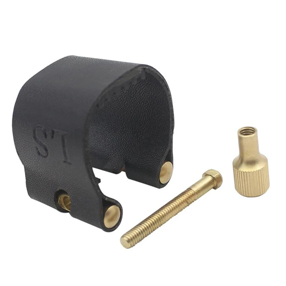 

Practical Saxophone Ligature Mouthpiece For Soprano Black Clarinet For Tenor Mouthpiece Plastic Cap Sax Ligature