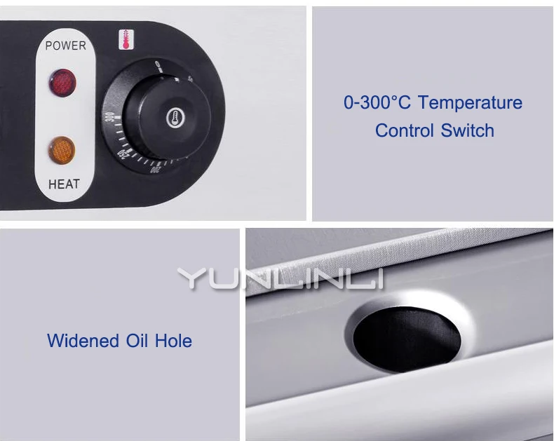 Commercial Stainless Steel Steak Grill Pan Electric Barbecue Griddle Teppanyaki Equipment Grelhador Flat Top Grill