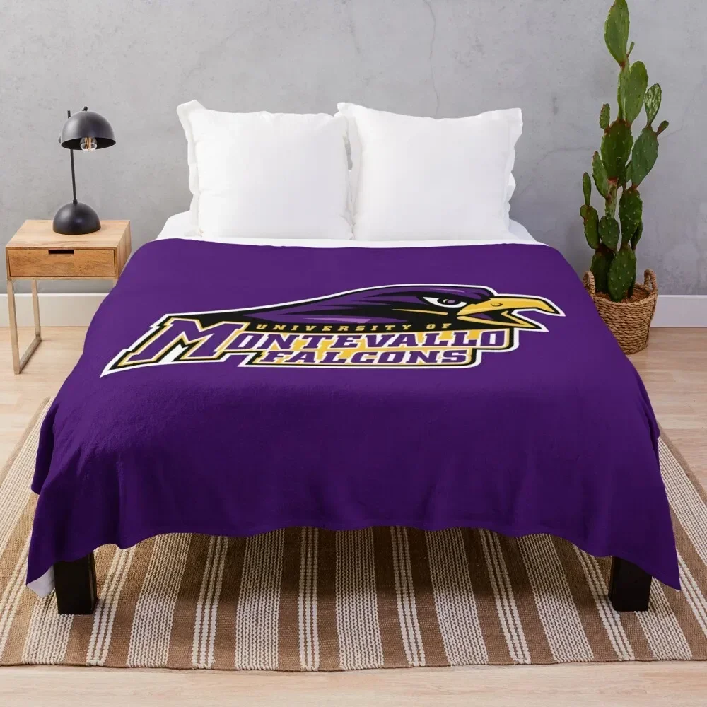 Montevallo Falcons Throw Blanket Tourist Thin Plush For Decorative Sofa Blankets