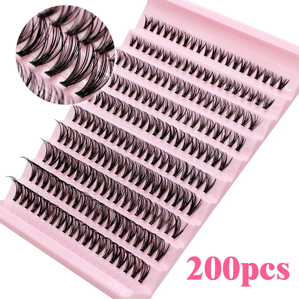 大容量スーパーバンチDIYクラスターラッシュ8-16mmミックスチャームスタイルまつげエクステつけまつげメイクツール ロシアンボリューム