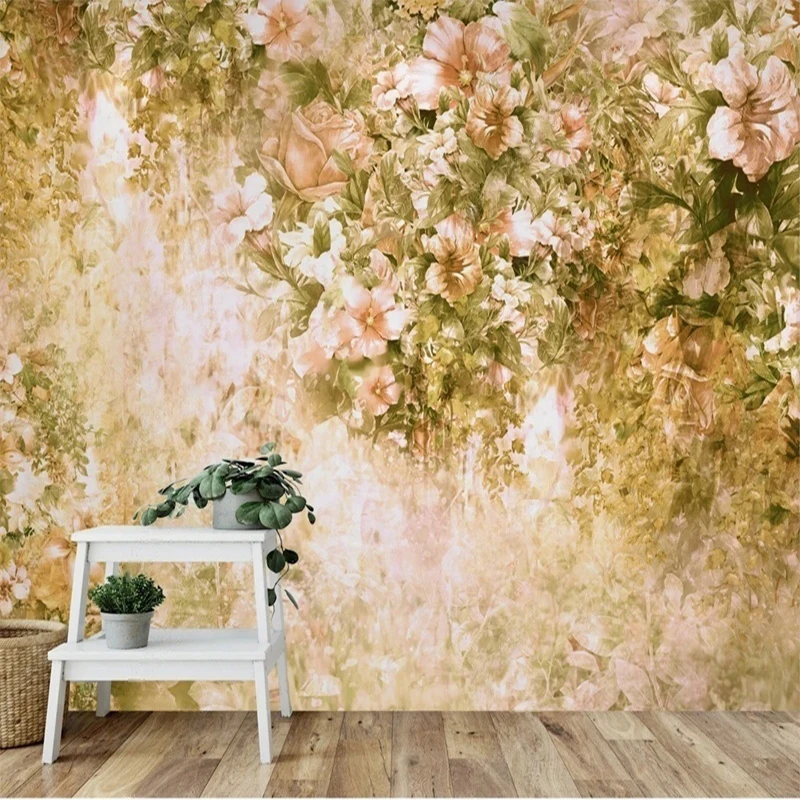 MU8623 Photo Wallpaper Painting 3D Stereo Flowers Murals Living Room Sofa TV Background Wall Paper Modern Home Decor Room Fresco