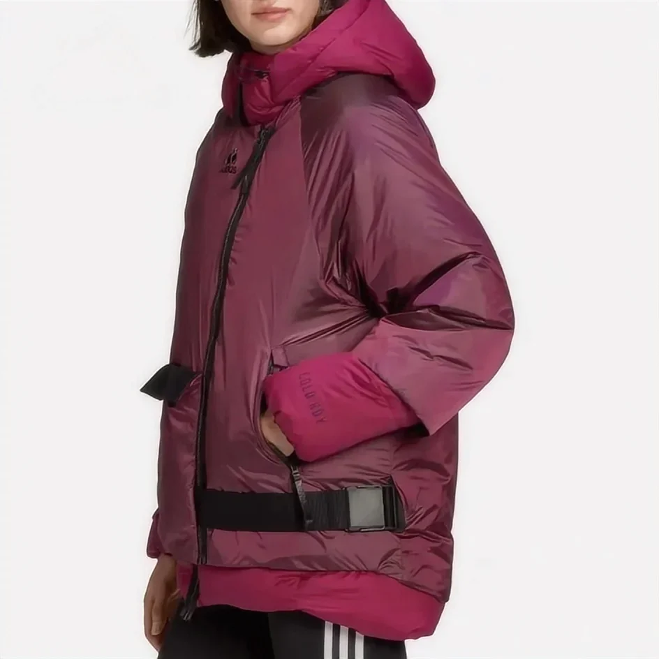 adidas adidas official website women's winter outdoor sports double-sided warm down jacket FT2458