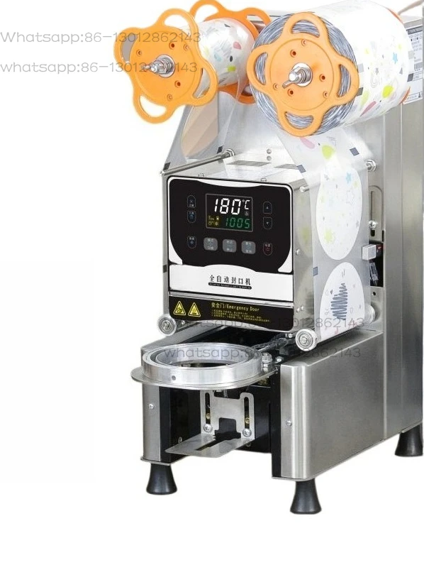 Automatic sealing machine, commercial black 98 paper-plastic hot and cold high speed