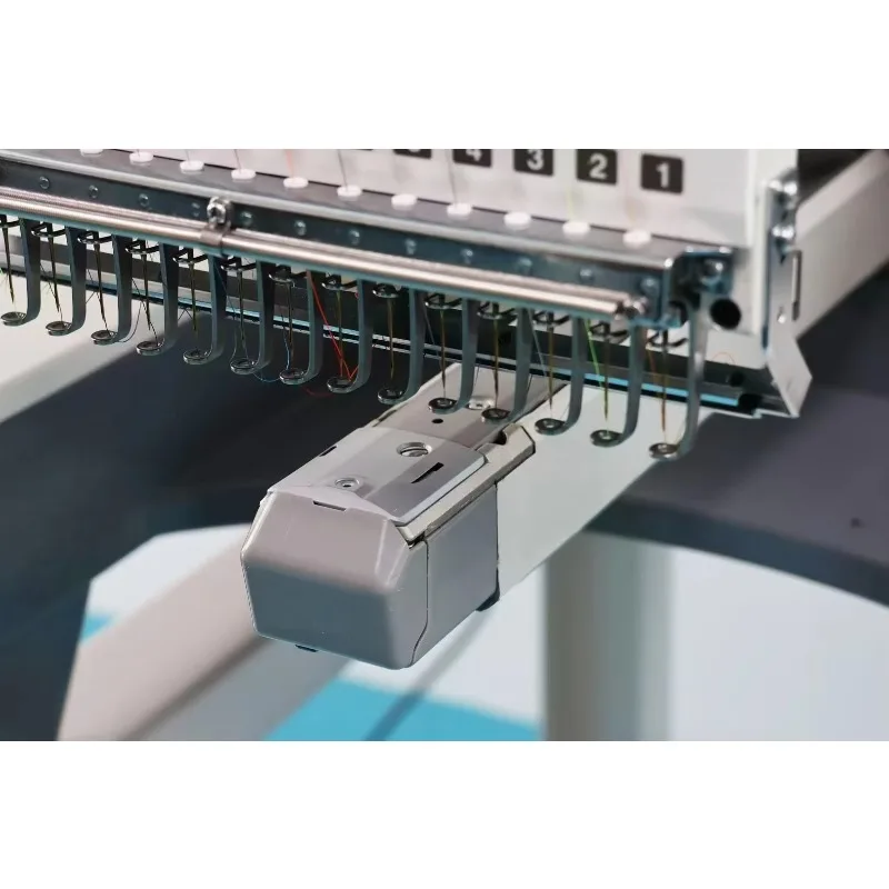 Single Head Multi Needles Automatic Computerized Embroidery Machine For Hat Cap T Shirt view 5