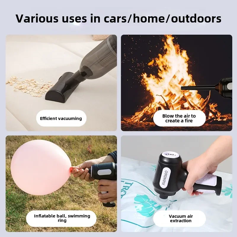 Power hand-held wireless suction and blowing integrated home and car dual-purpose brushless high-power dust blower