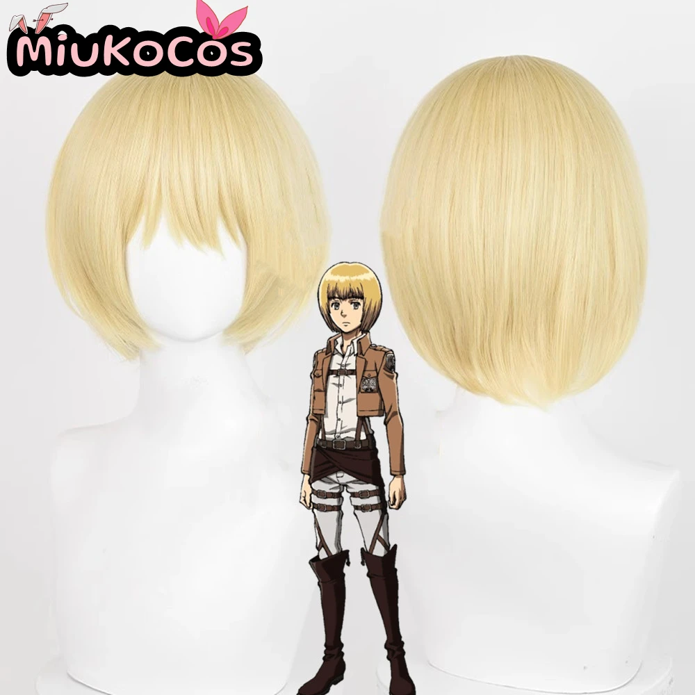 

IN STOCK アルミン・アルレルト Armin Arlert Cosplay Wig MiukoCosplay Anime Attack On Titan Cosplay