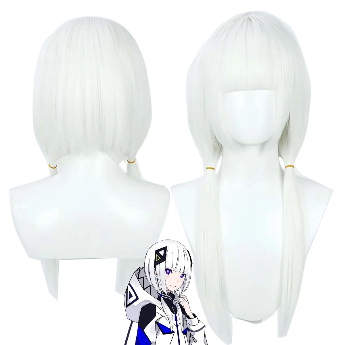 Vtuber Virtual YouTuber KAF Pink White Cosplay Heat Resistant Synthetic Hair Wig For Women
