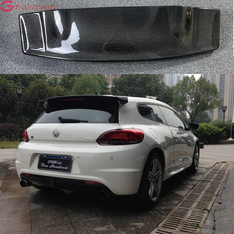 

Auto Part Carbon Fiber Rear Roof Lip Spoiler Trunk Boot Wing Car Styling Fit For Volkswagen VW Scirocco 2008-2017