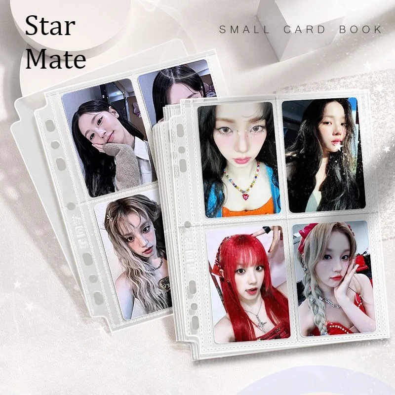 STARMATE 20PCS Card Binder Refills 4/9 Pocket Clear Matte for Kpop 3