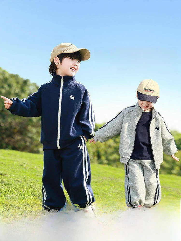 boys-sportswear-set-spring-autumn-cotton-blend-fabric-faionable-jaet-breathable-wearable-children's-clothing-kit