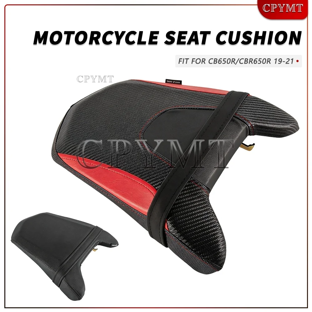 Motorcycle Rear Passenger Seat Cushions Pillion Saddle Seat Pad Fit For CB650R CBR650R CB 650R CBR 650R 2019 2020 2021