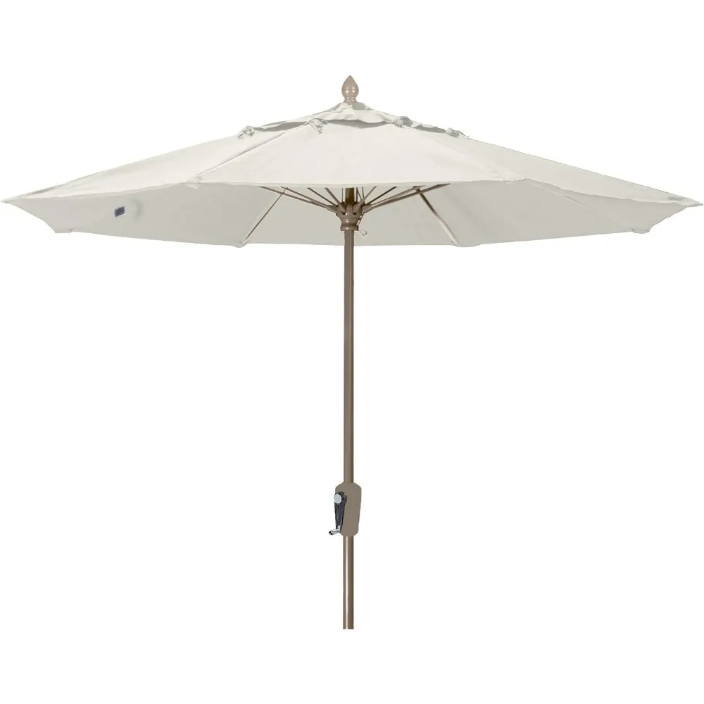 

9mcrcb-8605 market umbrella, 9' marine grade canopy, natural white