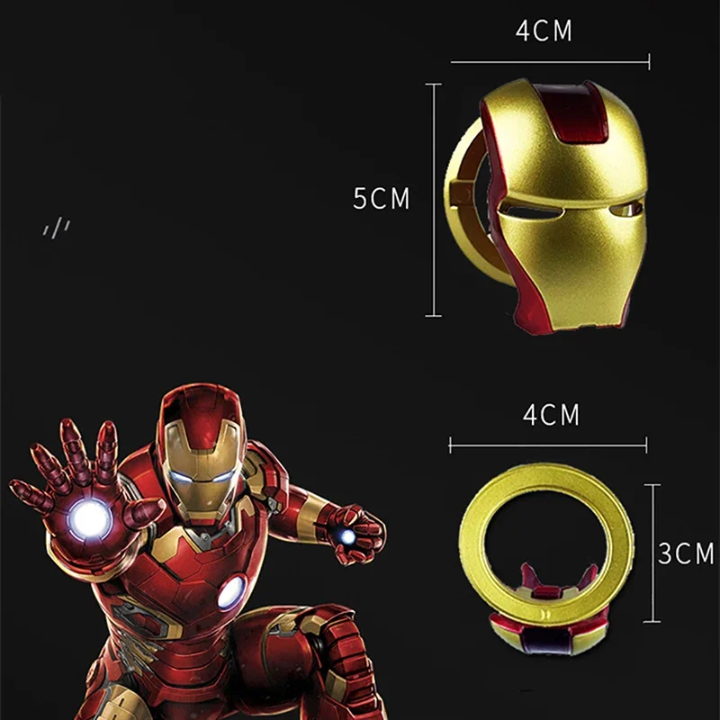 Penjualan Terlaris Interior Mobil Iron Man Captain America Tombol Sakelar Start Pengapian Mesin Mobil Penutup Pelindung Hadiah Mainan Aksesori Mobil