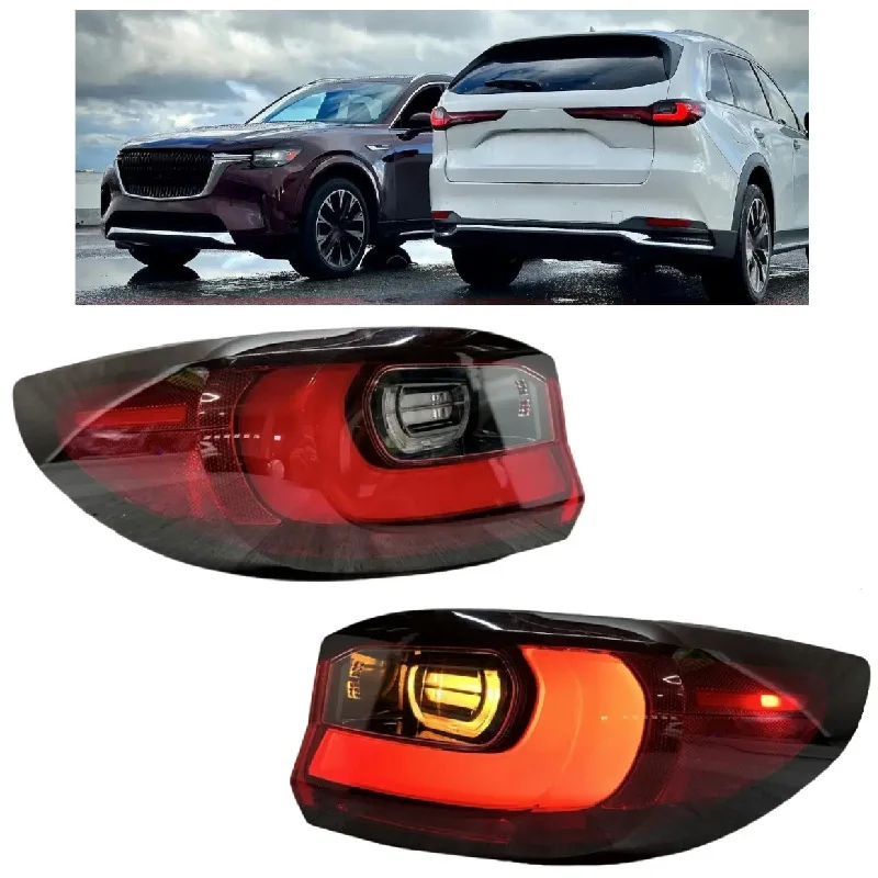 

Suitable for Mazda CX-90 CX90 LED exterior taillights 2024-2025 taillights with edge lights